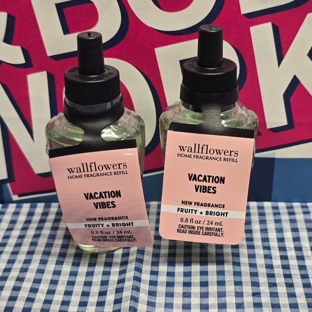 BBW Vacation Vibes FRUITY & BRIGHT Wallflower Fragrance Refills